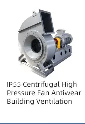Ventilador centrífugo de pressão média de baixo ruído para ventilação industrial 10