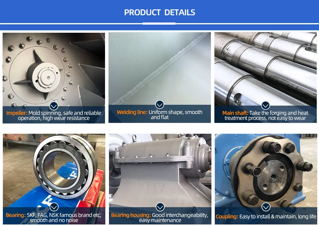 Ventilador centrífugo de exaustão para purificação de gases de fornos elétricos a arco das séries 5-12, ventilador de tiragem induzida 1