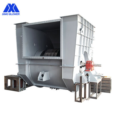 Qualidade Ventilador centrífugo industrial de grande volume de ar de 6 kV de alta potência de dupla sucção para sistemas de fornos industriais Fábrica